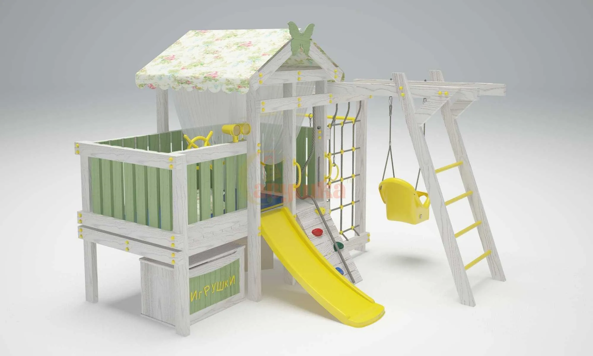 Игровой комплекс Савушка Baby 2 оливковый
